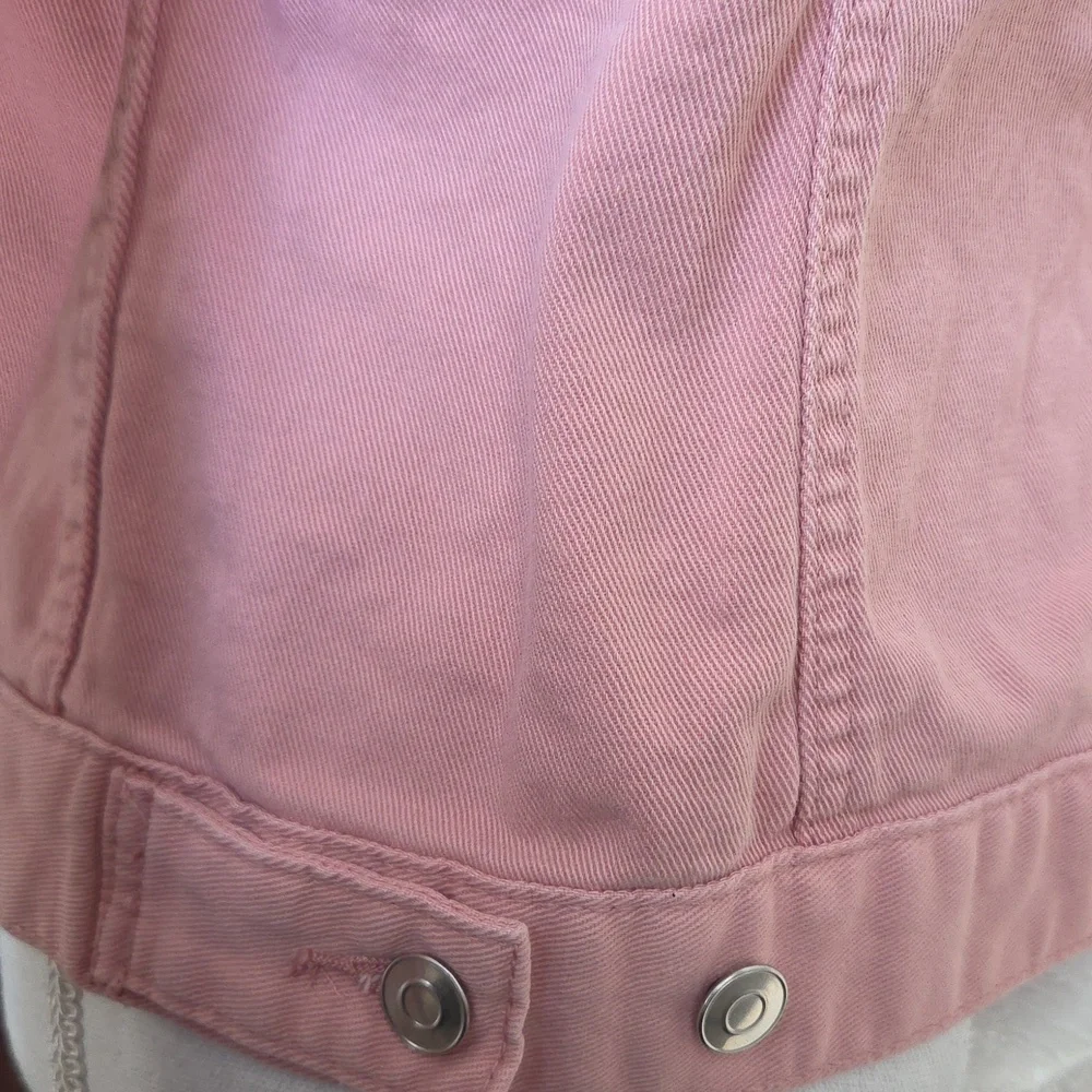 Pink Denim Jacket TIME and TRUE S - Picture 7 of 11
